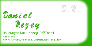 daniel mezey business card